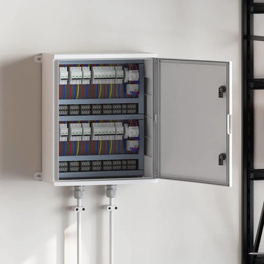 Vidaxl bedieningskast grijs 47 x 20 x 60 cm abs kunststof