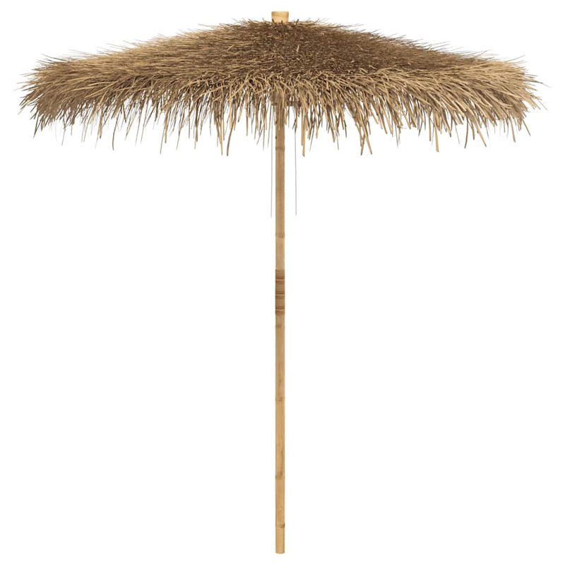Afbeelding laden in galerijviewer, Vidaxl tiki paraplu met bananenblad luifel 240 cm bamboe
