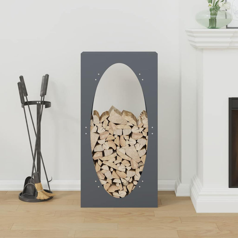 Afbeelding laden in galerijviewer, Vidaxl brandhoutrek 50x23x100 cm koudgewalst staal antracietkleurig
