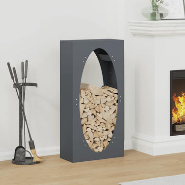 Vidaxl brandhoutrek 50x23x100 cm koudgewalst staal antracietkleurig