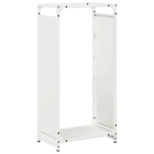 Vidaxl brandhoutrek 44x28x90 cm koudgewalst staal wit