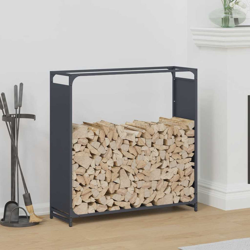 Chargez l'image dans la visionneuse de la galerie, Vidaxl brandhoutrek 90x28x90 cm koudgewalst staal antracietkleurig
