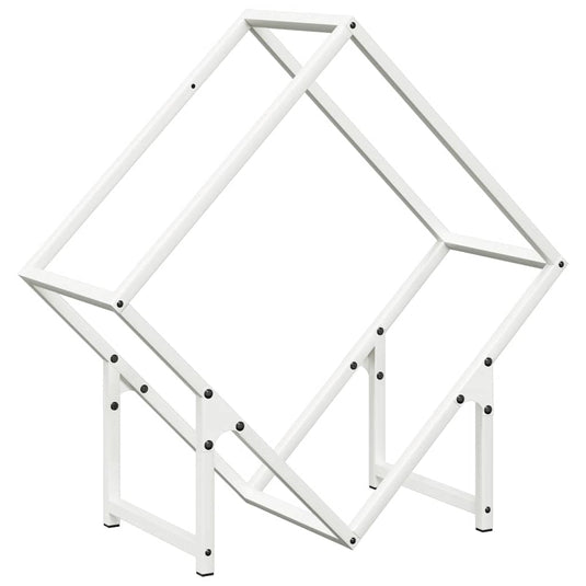 Vidaxl brandhoutrek 60x25x60 cm koudgewalst staal wit