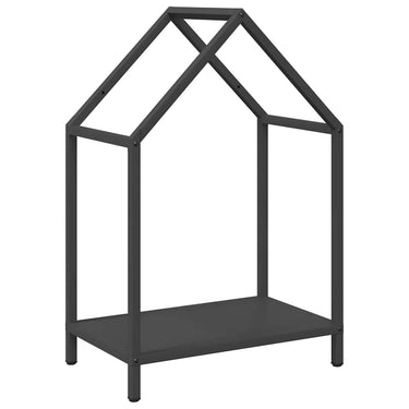 Vidaxl brandhoutrek 40x25x60 cm koudgewalst staal zwart