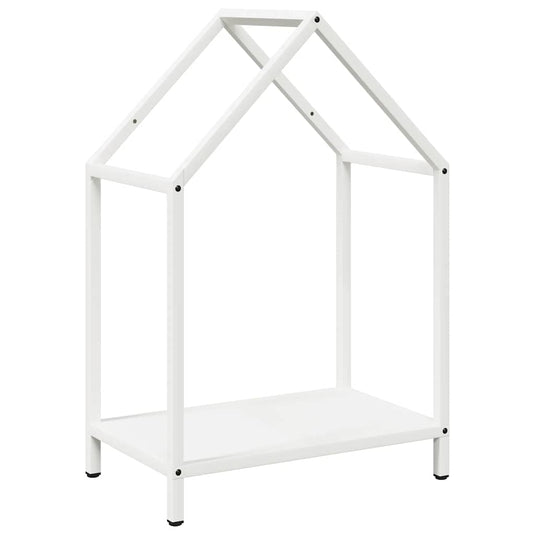 Vidaxl brandhoutrek 40x25x60 cm koudgewalst staal wit