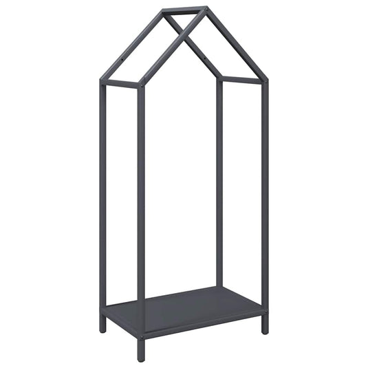 Vidaxl brandhoutrek 40x25x90 cm koudgewalst staal antracietkleurig