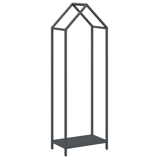 Vidaxl brandhoutrek 40x25x120 cm koudgewalst staal antraciet
