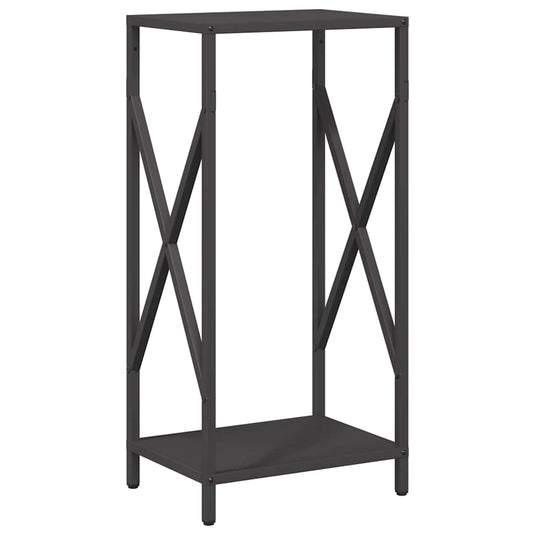 Vidaxl brandhoutrek 34x25x70 cm koudgewalst staal zwart