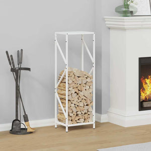 Vidaxl brandhoutrek 34x25x100 cm koudgewalst staal wit