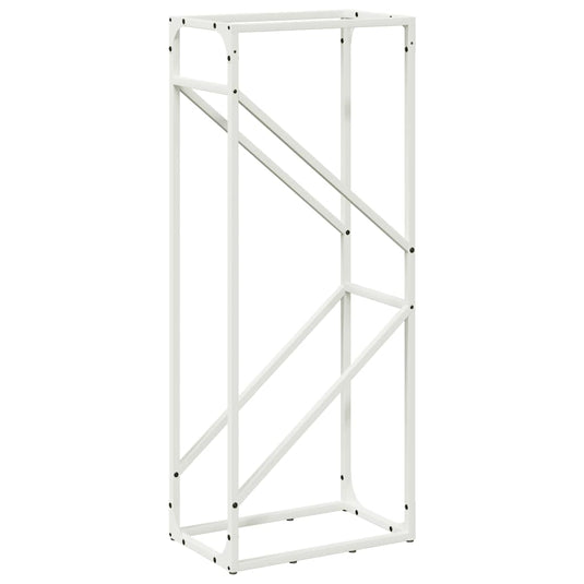Vidaxl brandhoutrek 40x25x100 cm koudgewalst staal wit