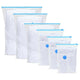 Vidaxl opslagzakken met opslag 20 pcs transparant en blauw 100 x 80 cm