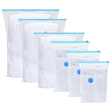 Vidaxl opslagzakken met opslag 5 pcs transparant en blauw 120 x 70 cm