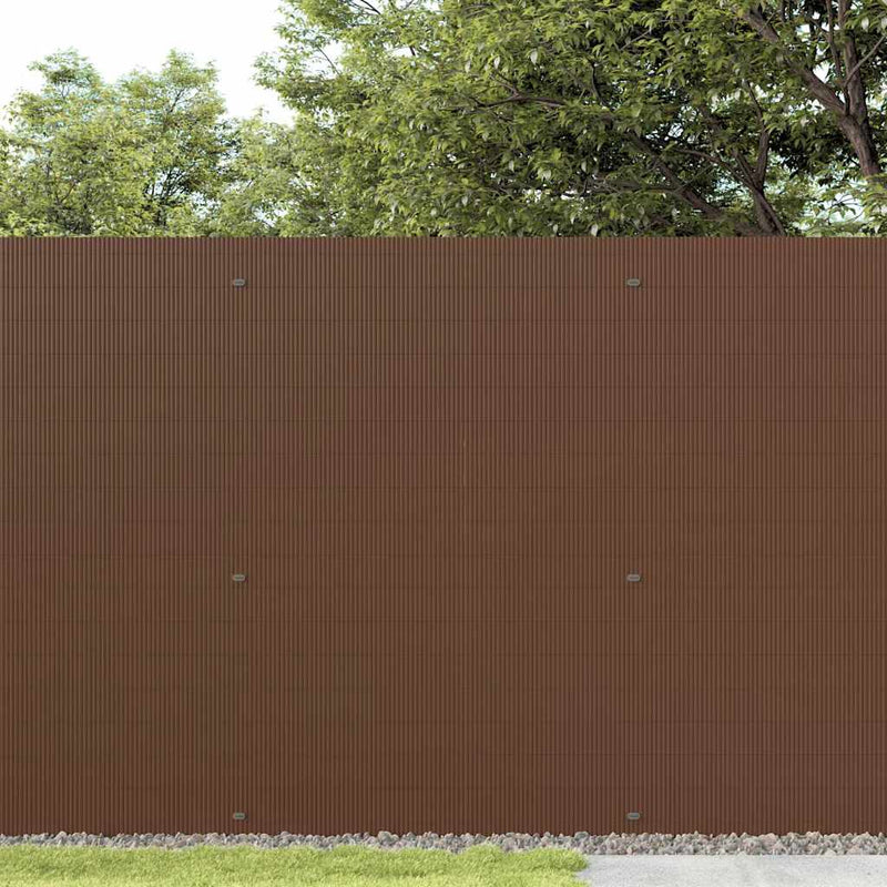 Chargez l'image dans la visionneuse de la galerie, Vidaxl tuinhek dubbelzijdig bruin 1,8x5 m pvc
