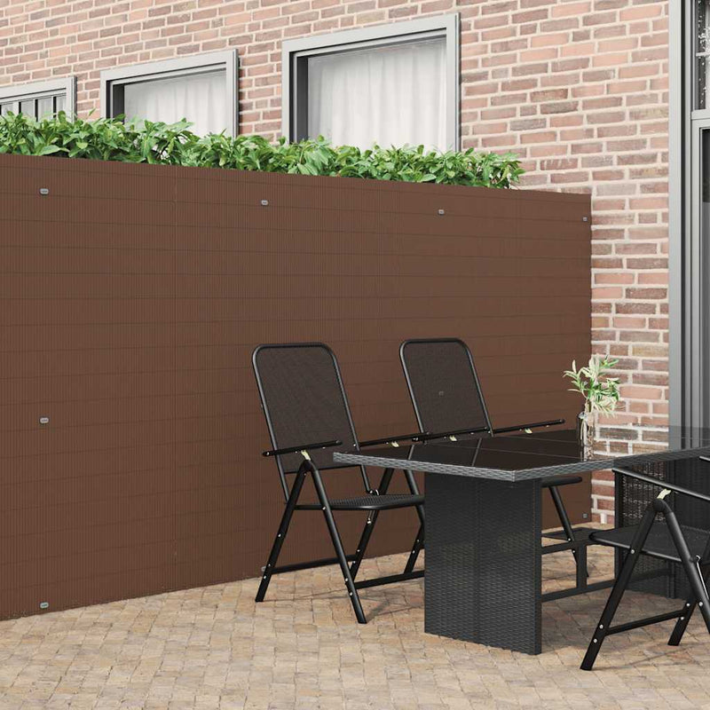 Chargez l'image dans la visionneuse de la galerie, Vidaxl tuinhek dubbelzijdig bruin 1,8x5 m pvc
