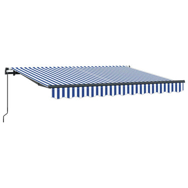 Vidaxl inklapbaar zonnescherm blauw 250 x 200 cm stof
