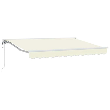 Vidaxl inklapbaar zonnescherm crème 250 x 200 cm polyester en metaal