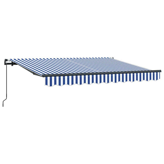 Vidaxl inklapbaar zonnescherm blauw 300 x 200 cm stof