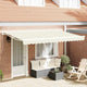 Vidaxl inklapbaar zonnescherm crème 350 x 200 cm polyester en metaal