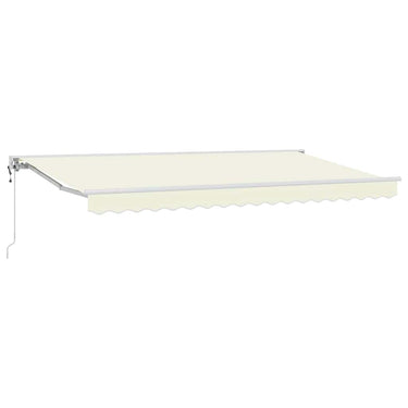 Vidaxl inklapbaar zonnescherm crème 350 x 200 cm polyester en metaal