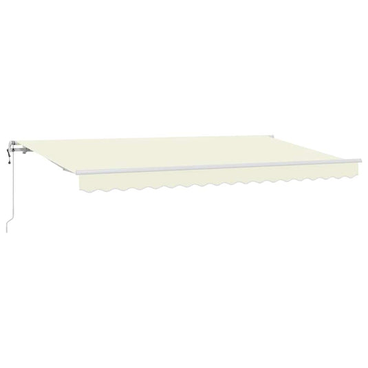 Vidaxl inklapbaar zonnescherm crème 350 x 200 cm stof