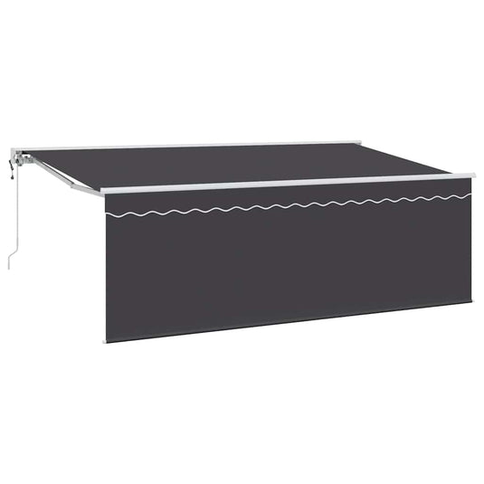 Vidaxl inklapbaar zonnescherm antraciet 350 x 200 cm