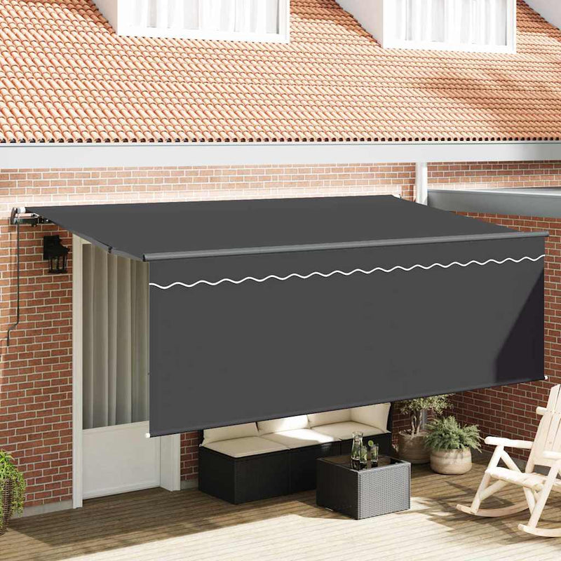 ギャラリービューアに画像をロードする, Vidaxl inklapbaar zonnescherm antraciet 350 x 200 cm
