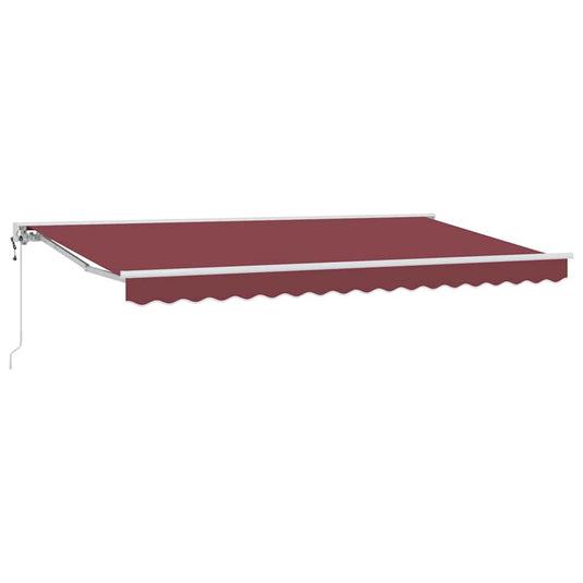 Vidaxl inklapbaar zonnescherm bordeauxrood 350 x 200 cm