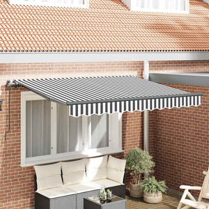 Vidaxl inklapbaar zonnescherm antraciet 350 x 200 cm stof