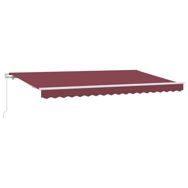 Vidaxl inklapbaar zonnescherm bordeauxrood 400 x 200 cm stof