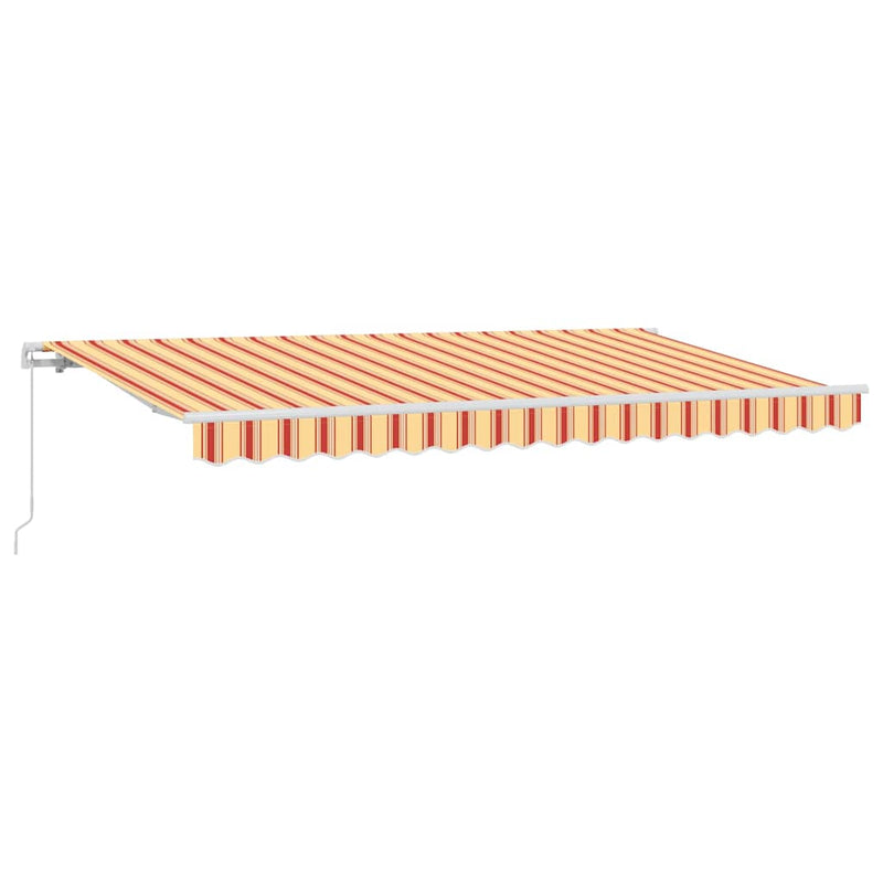 Afbeelding laden in galerijviewer, Vidaxl inklapbaar zonnescherm geel 400 x 200 cm stof
