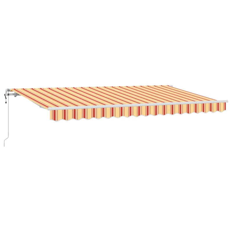 Afbeelding laden in galerijviewer, Vidaxl inklapbaar zonnescherm geel 400 x 200 cm stof
