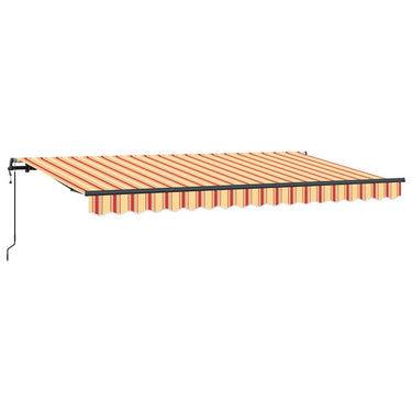 Vidaxl inklapbaar zonnescherm geel 400 x 200 cm stof