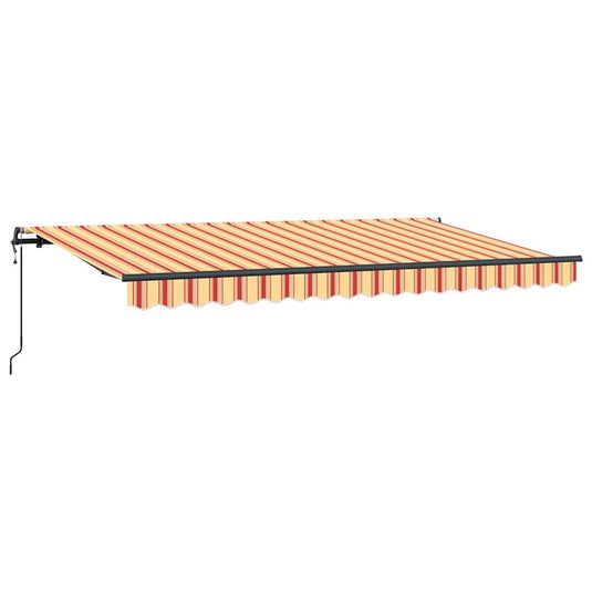 Vidaxl inklapbaar zonnescherm geel 400 x 200 cm stof
