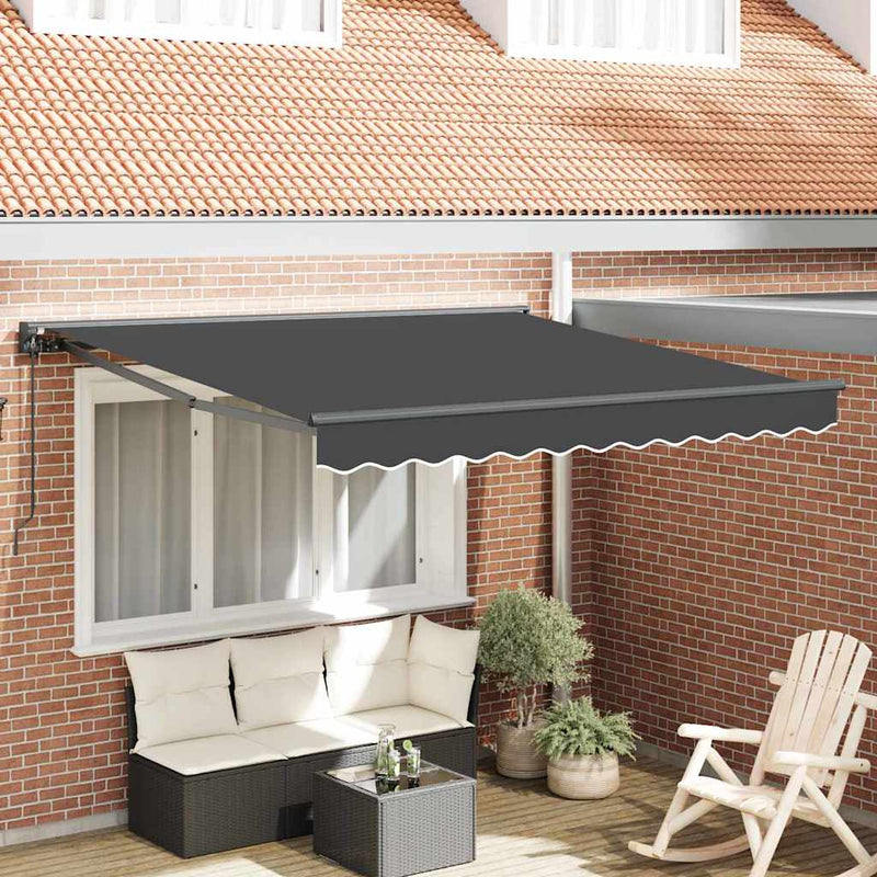 Afbeelding laden in galerijviewer, Vidaxl inklapbaar zonnescherm antraciet 300 x 250 cm
