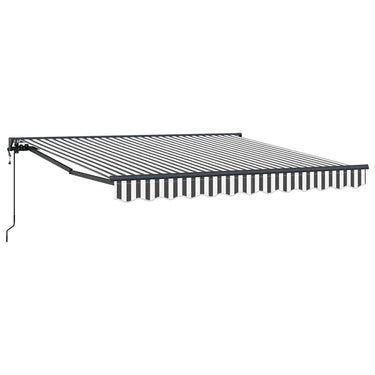 Vidaxl inklapbaar zonnescherm antraciet en wit 300 x 250 cm