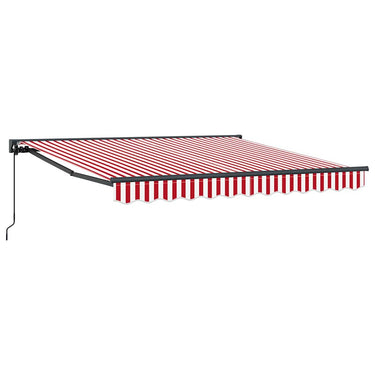 Vidaxl inklapbaar zonnescherm rood en wit 300 x 250 cm