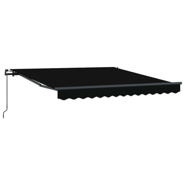 Vidaxl inklapbaar zonnescherm zwart 300 x 250 cm polyester en staal