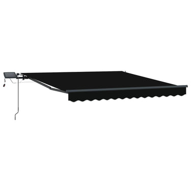 Vidaxl inklapbaar zonnescherm zwart 300 x 250 cm stof