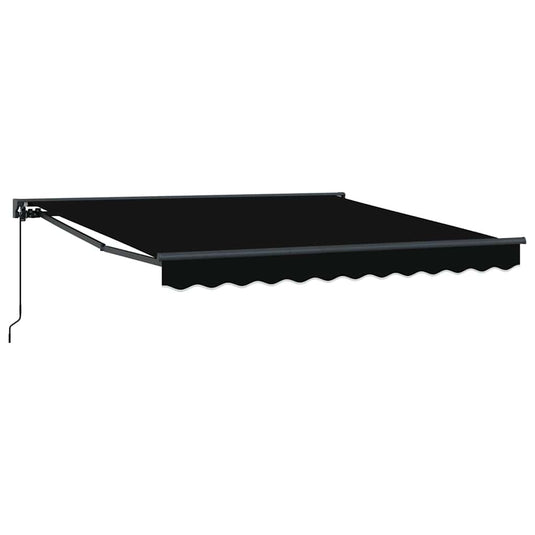 Vidaxl inklapbaar zonnescherm zwart 300 x 250 cm polyester en metaal