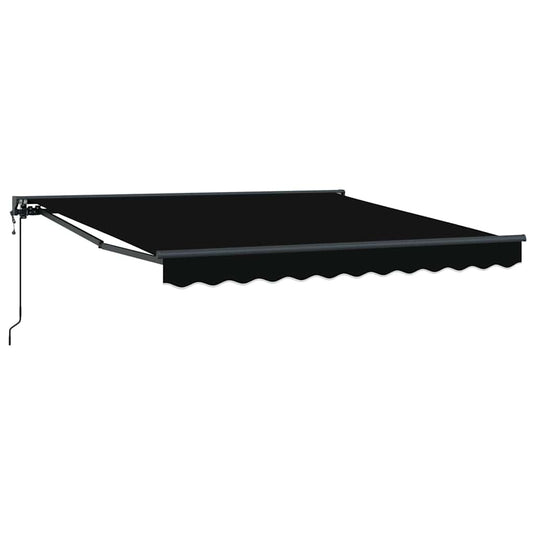 Vidaxl inklapbaar zonnescherm zwart 300 x 250 cm polyester en metaal