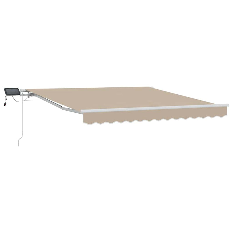 Afbeelding laden in galerijviewer, Vidaxl inklapbaar zonnescherm met beige 300 x 250 cm stof

