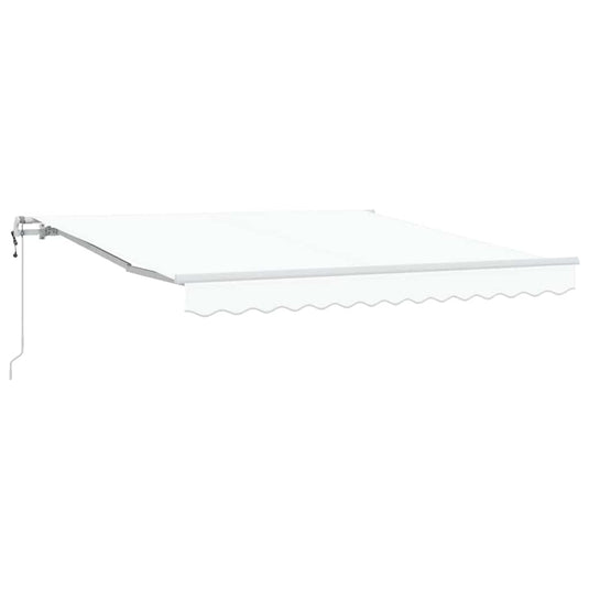 Vidaxl inklapbaar zonnescherm wit 300 x 250 cm stof