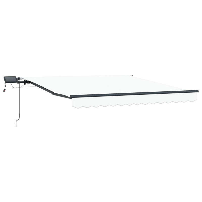 ギャラリービューアに画像をロードする, Vidaxl inklapbaar zonnescherm wit 300 x 250 cm stof
