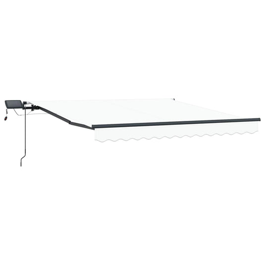 Vidaxl inklapbaar zonnescherm wit 300 x 250 cm stof
