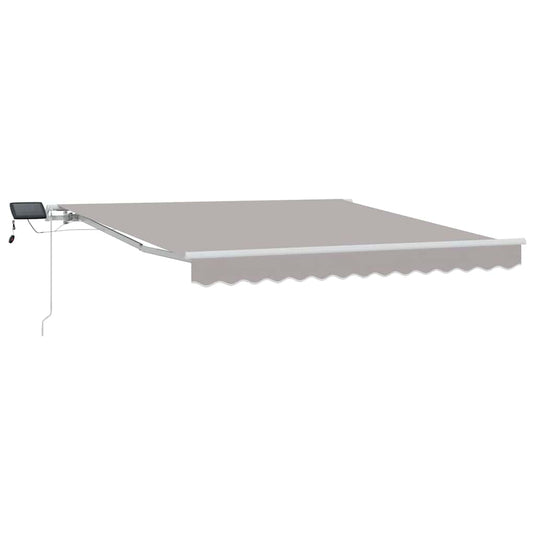 Vidaxl inklapbaar zonnescherm lichtgrijs 300 x 250 cm stof en staal