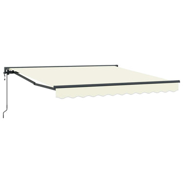 Vidaxl inklapbaar zonnescherm crème 350 x 250 cm polyester en metaal