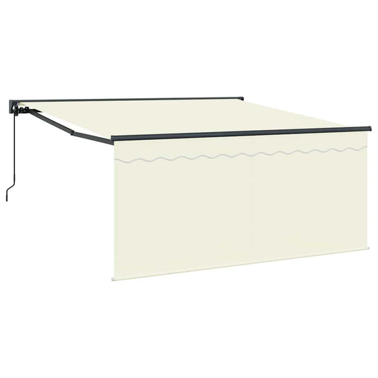 Vidaxl inklapbaar zonnescherm crème 350 x 250 cm