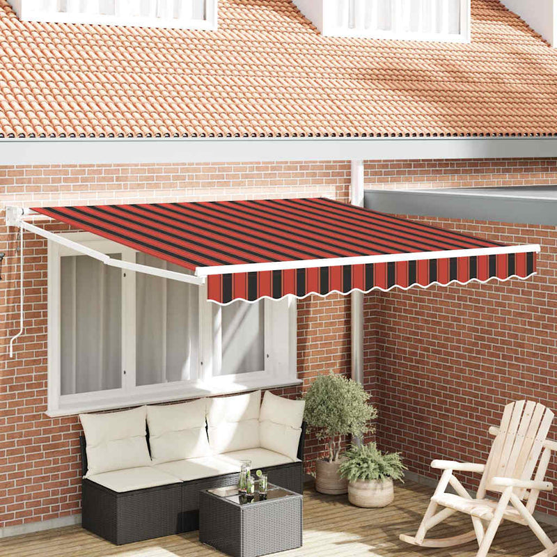 ギャラリービューアに画像をロードする, Vidaxl markies oranje en bruin 350 x 250 x 165 cm polyester
