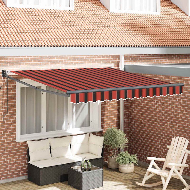 ギャラリービューアに画像をロードする, Vidaxl markies rood en zwart 350 x 250 x 165 cm polyester
