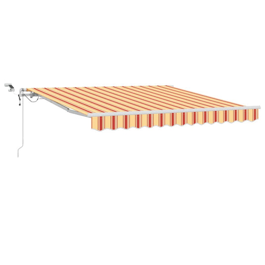 Vidaxl inklapbaar zonnescherm geel en oranje 350 x 250 cm